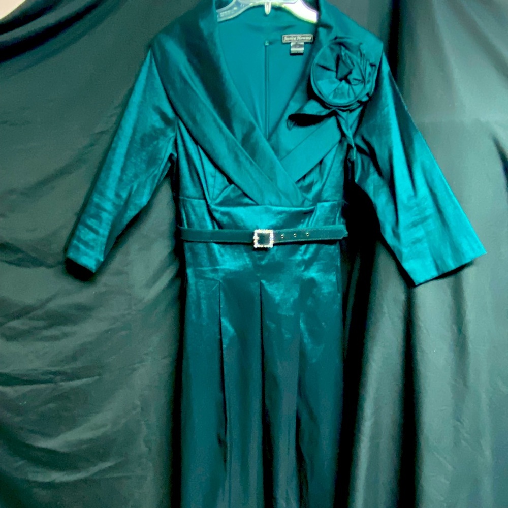 Emerald green dress